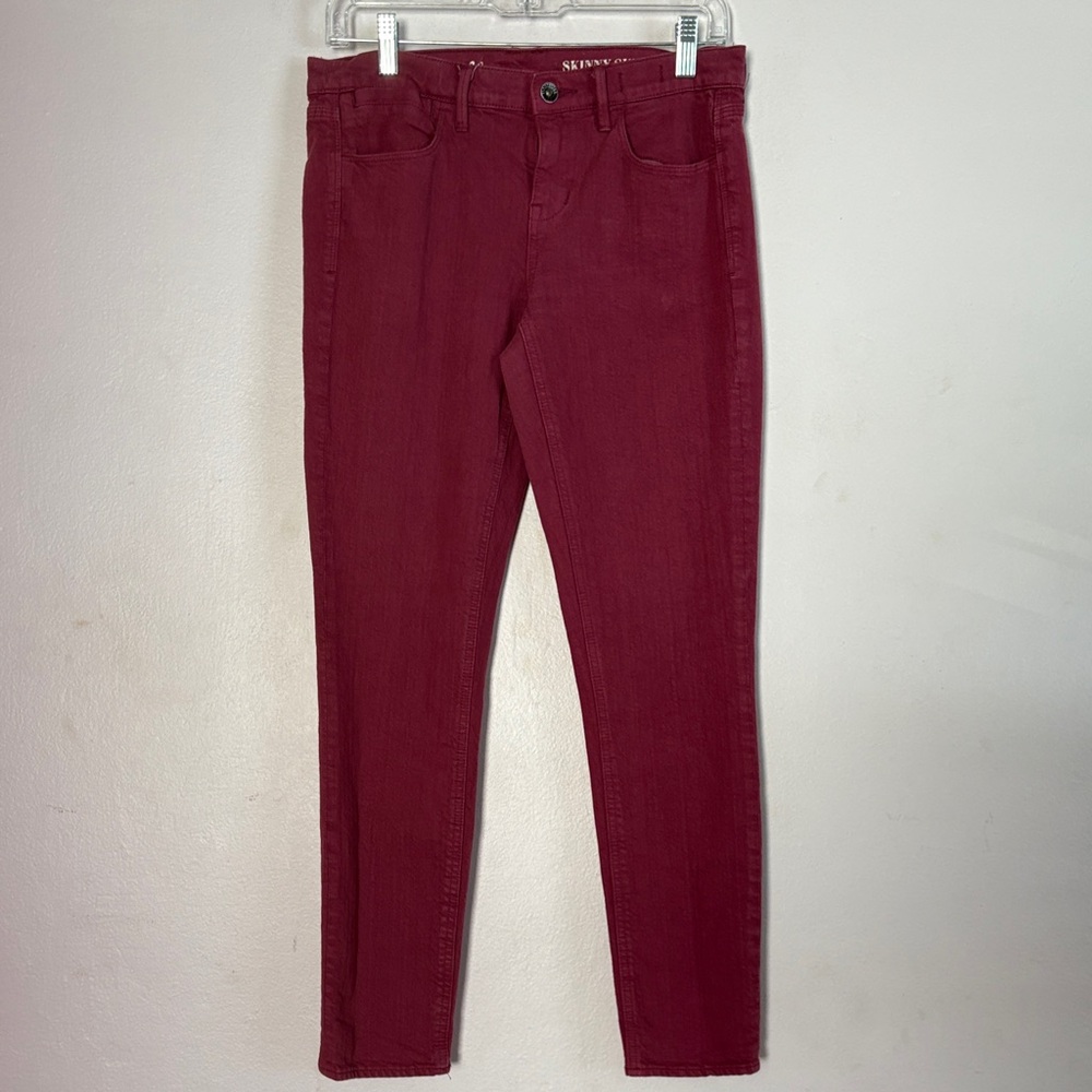 Madewell Burgundy Skinny Jeans